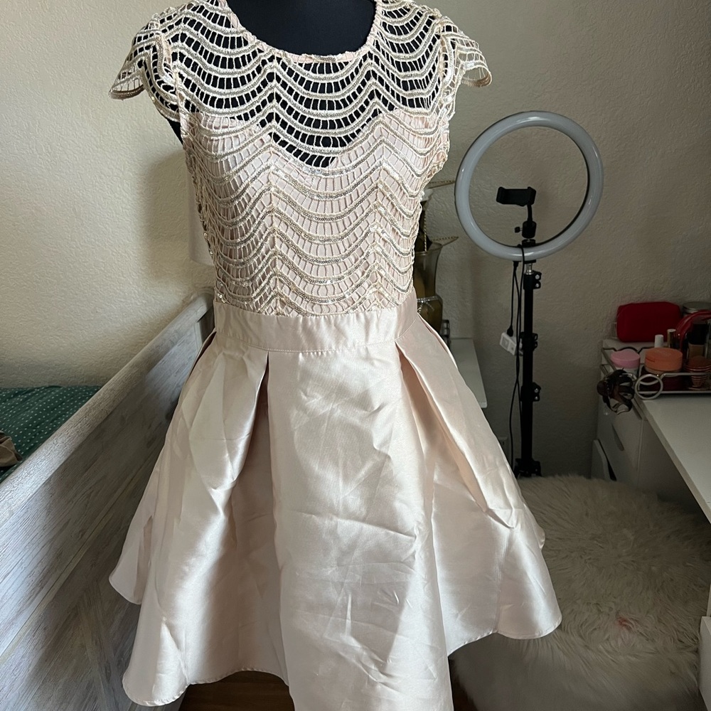 Gold Night out Dress